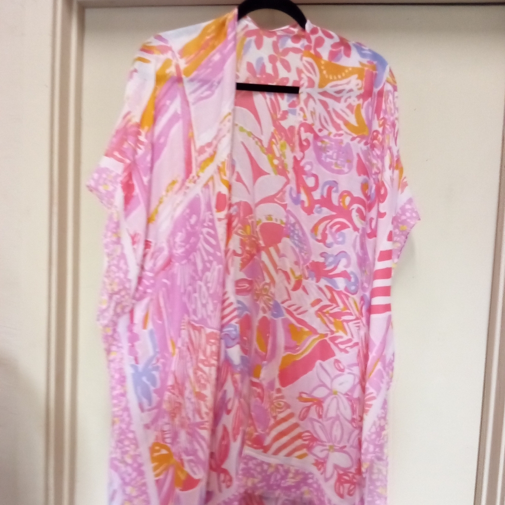 NWT, Colorful Floral Kimono/Vest